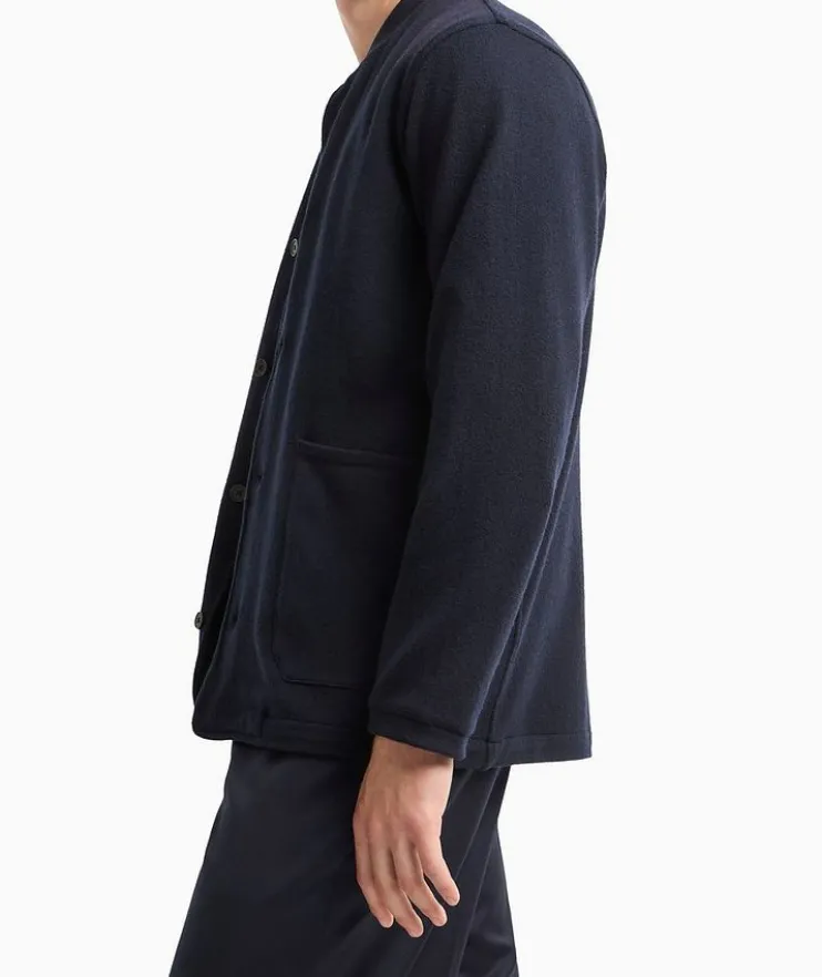 Guru-Collar Virgin Wool-Blend Jacket