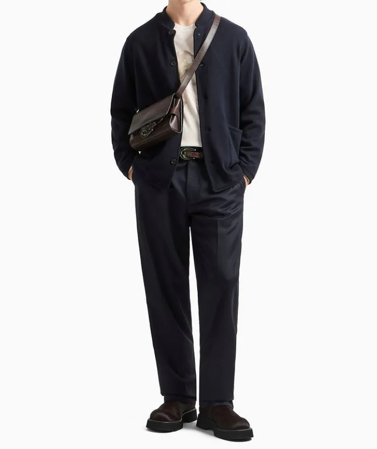 Guru-Collar Virgin Wool-Blend Jacket