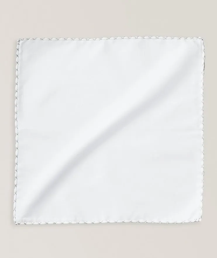 Hand-Stitched Cotton Pocket Square