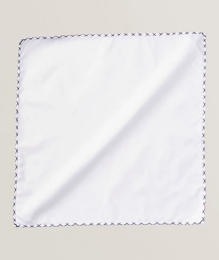 Hand-Stitched Cotton Pocket Square