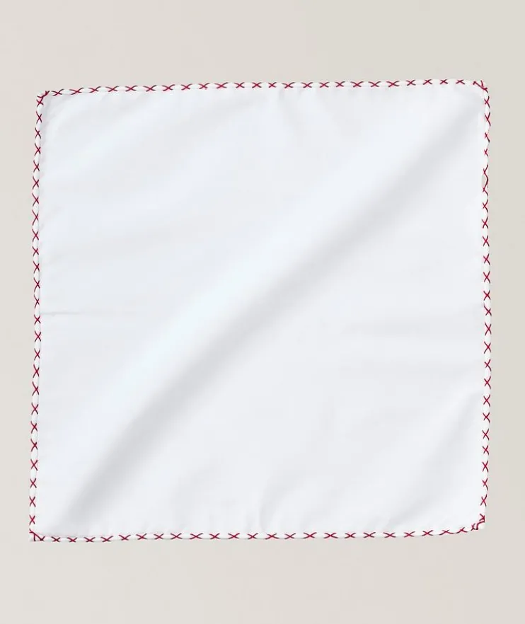 Hand-Stitched Cotton Pocket Square