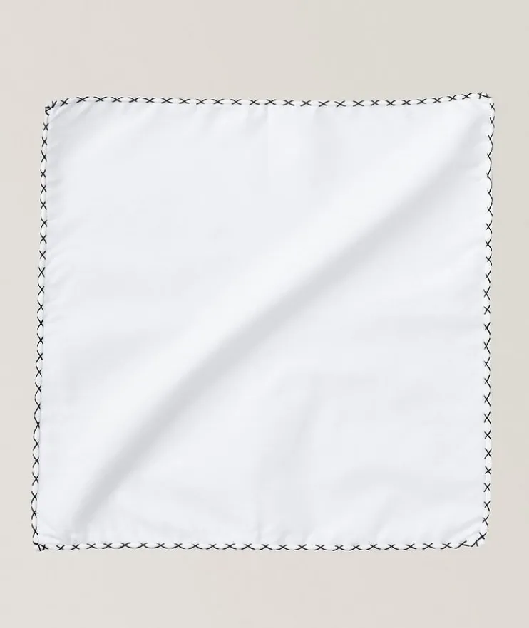 Hand-Stitched Cotton Pocket Square