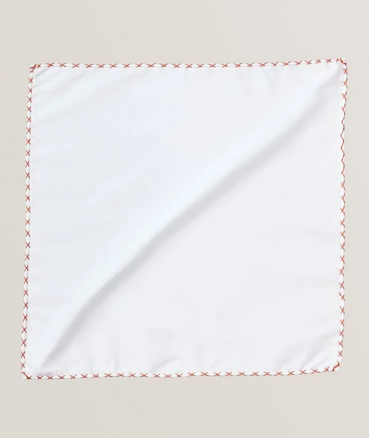Hand-Stitched Cotton Pocket Square