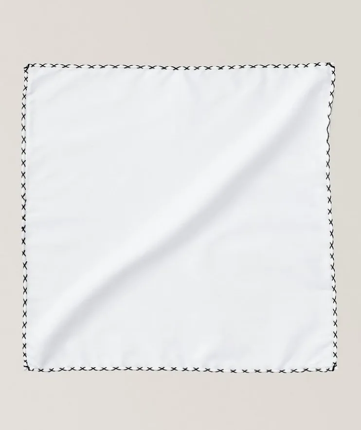 Hand-Stitched Cotton Pocket Square