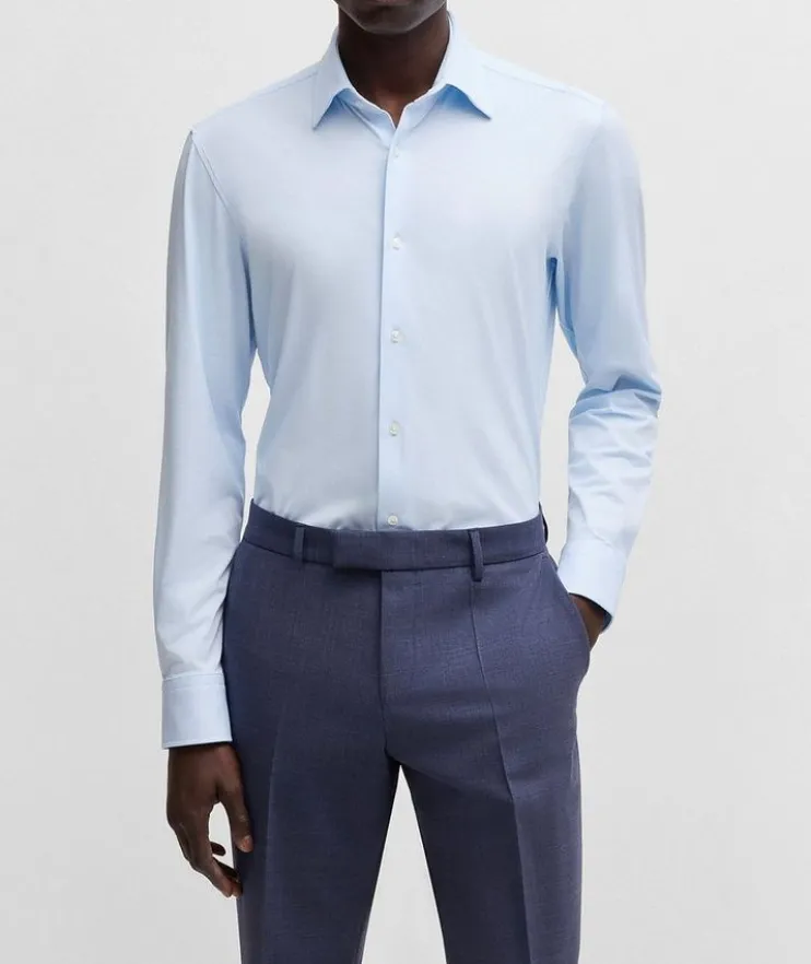 Hank Micro-Structured Jersey Shirt