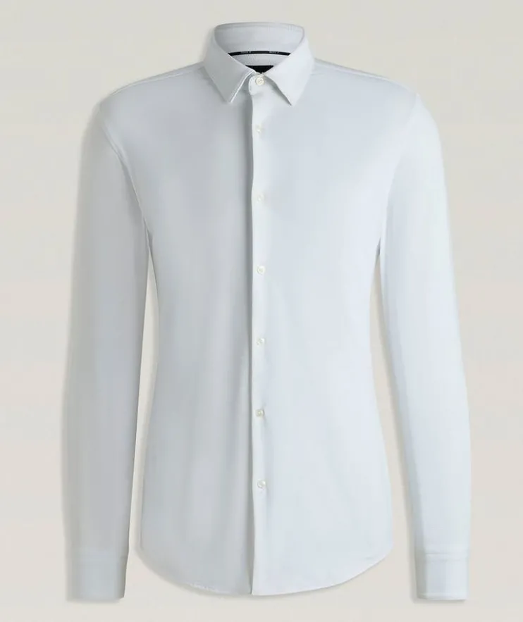 Hank Slim-Fit Jersey Dress Shirt