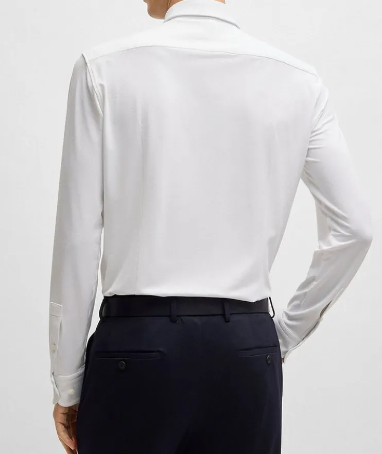 Hank Slim-Fit Jersey Dress Shirt