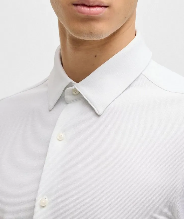 Hank Slim-Fit Jersey Dress Shirt
