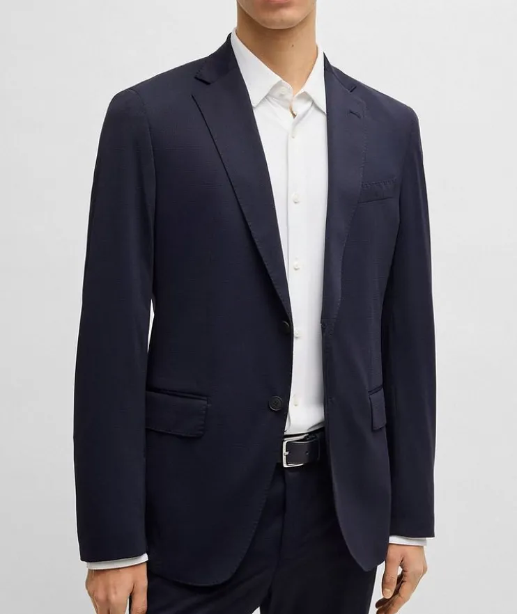 Hank Slim-Fit Jersey Dress Shirt