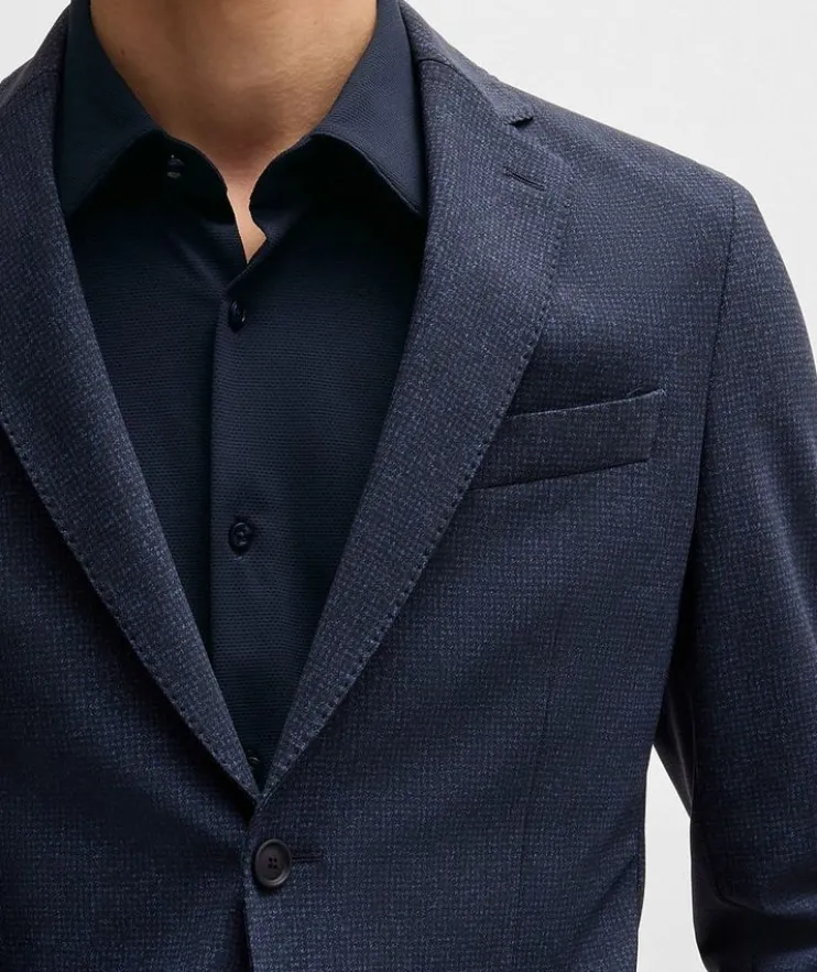 Hank Slim-Fit Jersey Dress Shirt