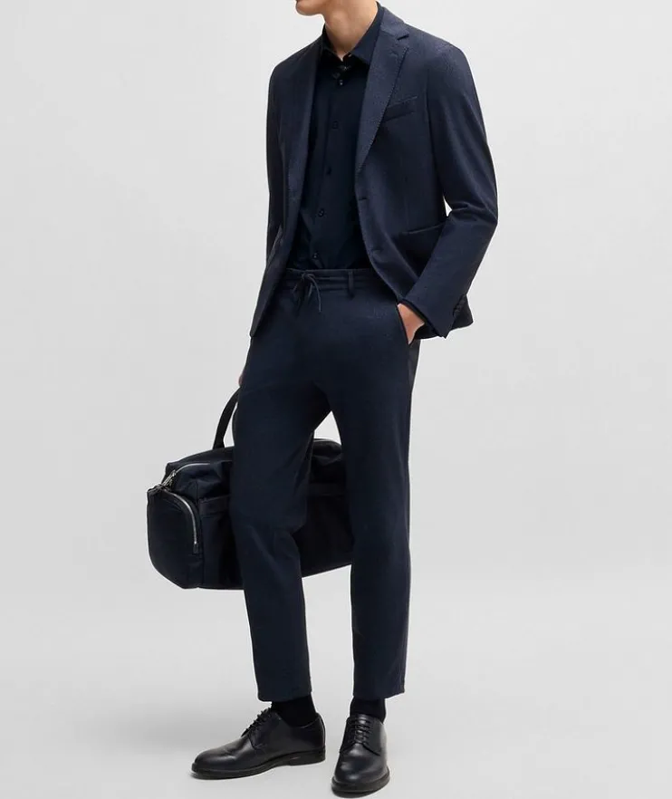 Hank Slim-Fit Jersey Dress Shirt