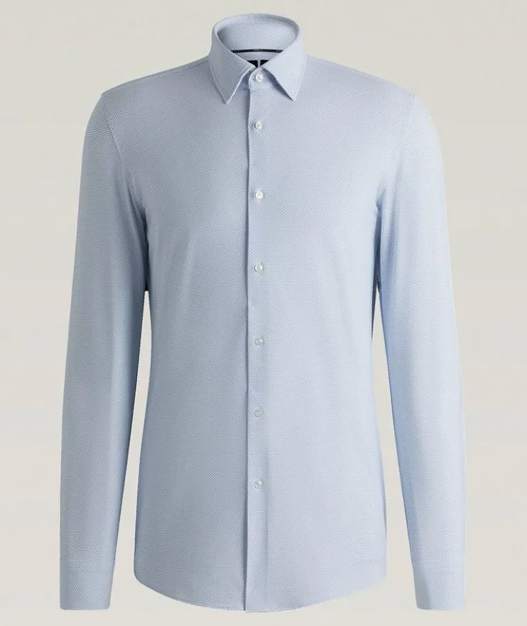 Hank Slim-Fit Jersey Dress Shirt