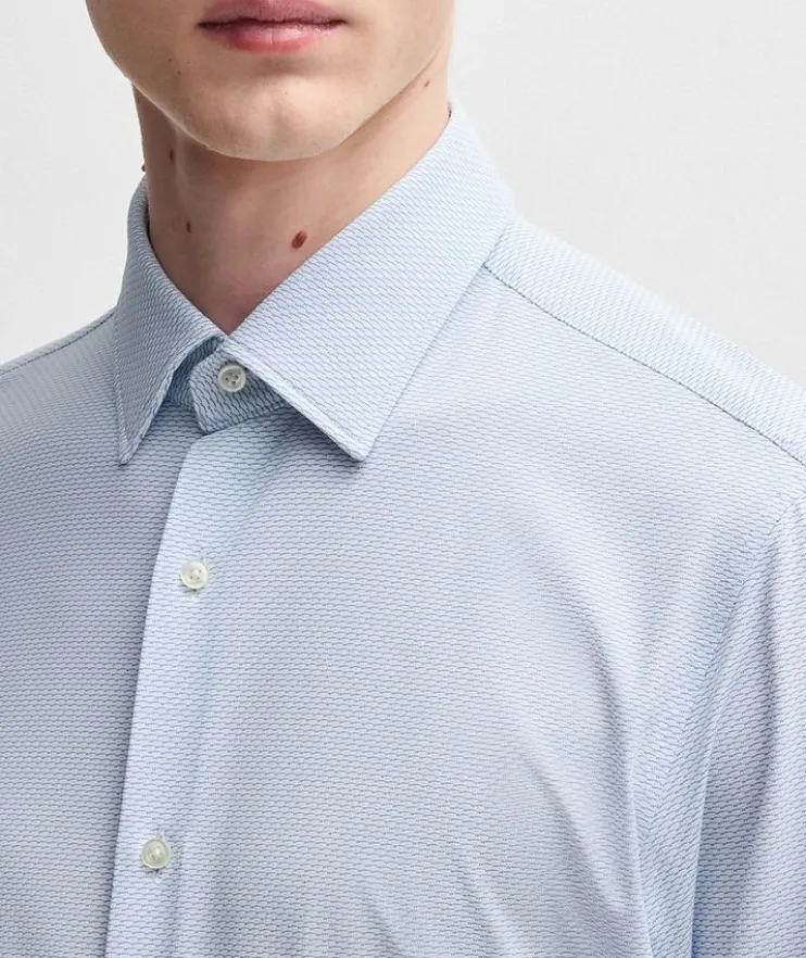 Hank Slim-Fit Jersey Dress Shirt