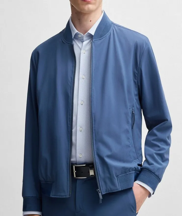 Hank Slim-Fit Jersey Dress Shirt