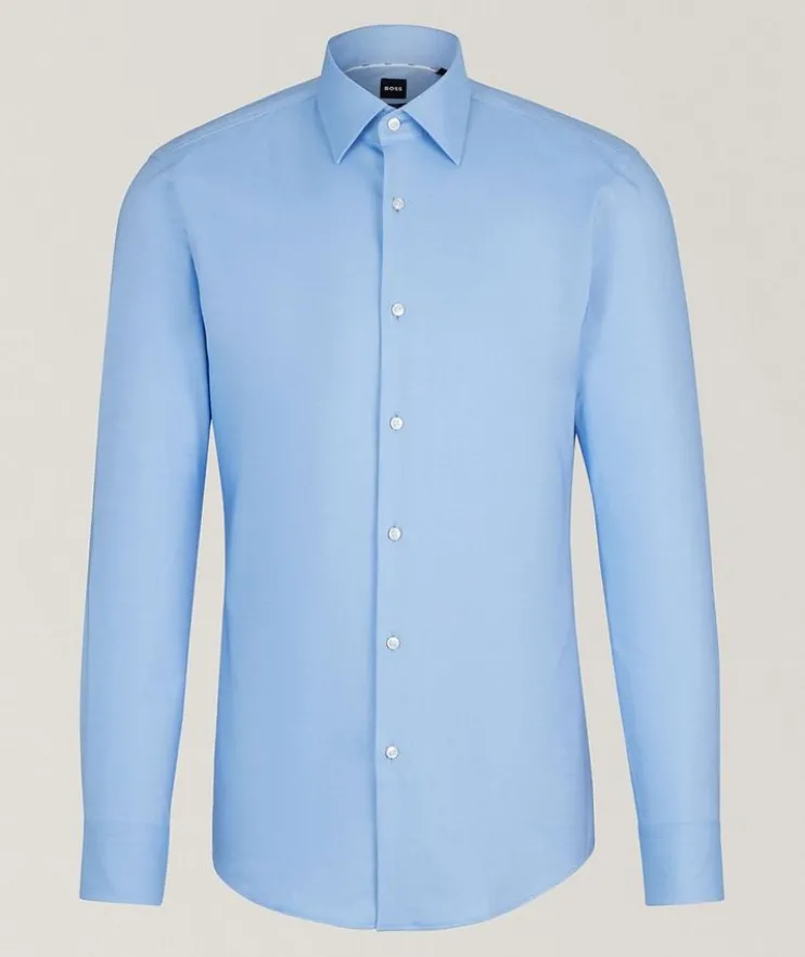 Hank Stretch-Cotton Twill Dress Shirt