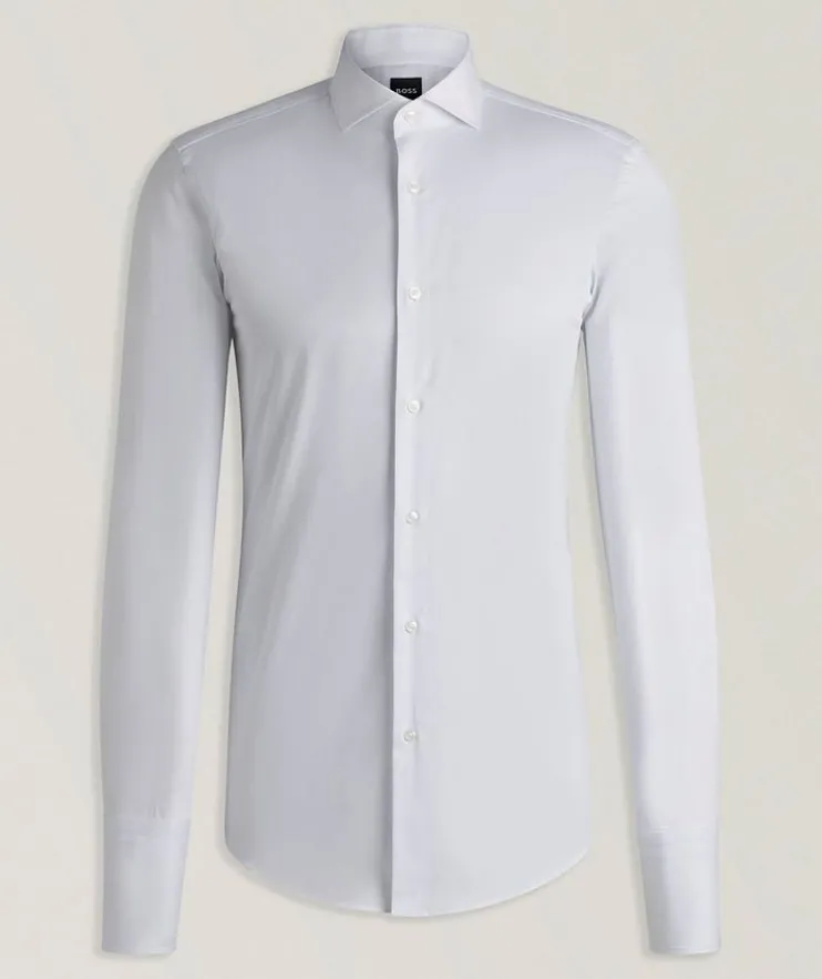 Hank Stretch-Cotton Dobby Dress Shirt