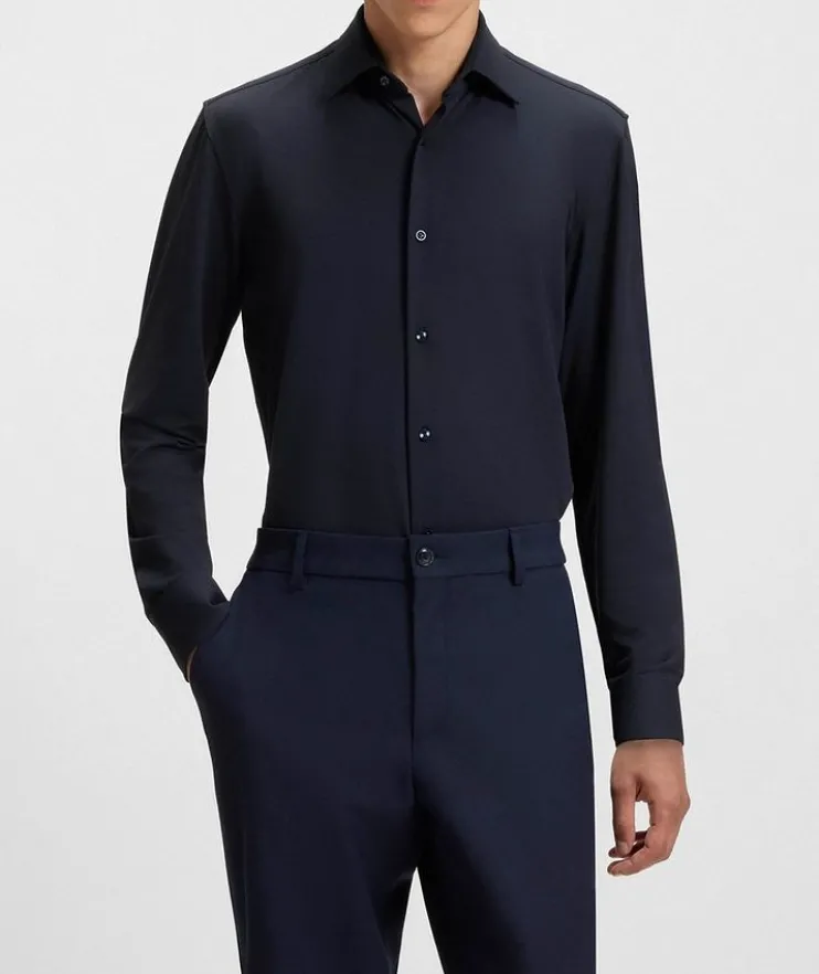 Hank Stretch-Jersey Dress Shirt