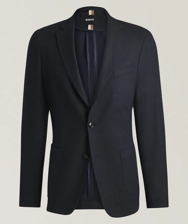 Hanry Herringbone Cotton-Blend Sport Jacket