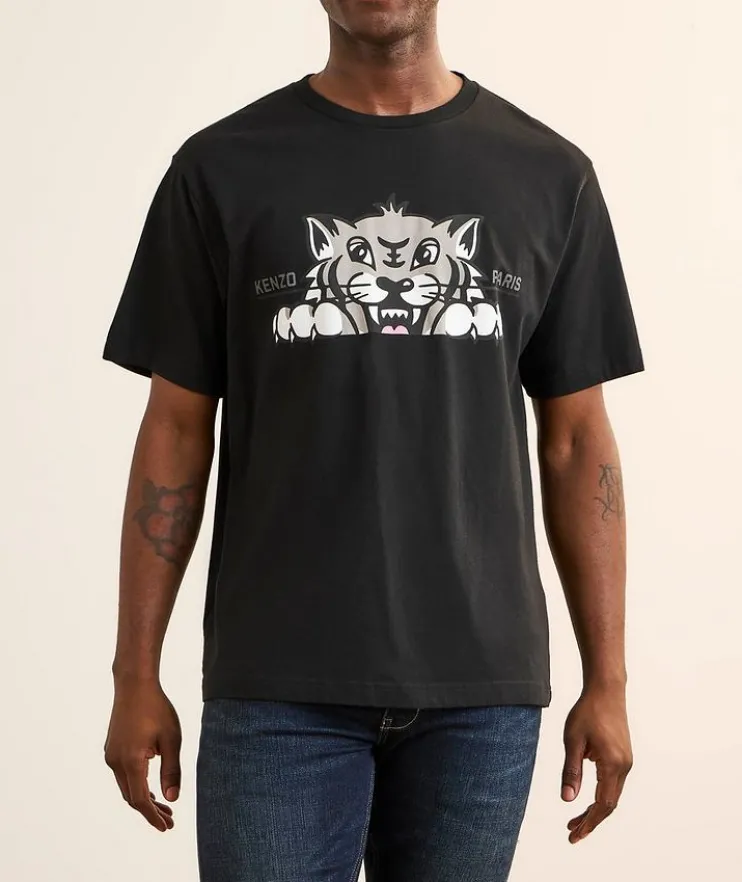 Happy Tiger Cotton T-Shirt