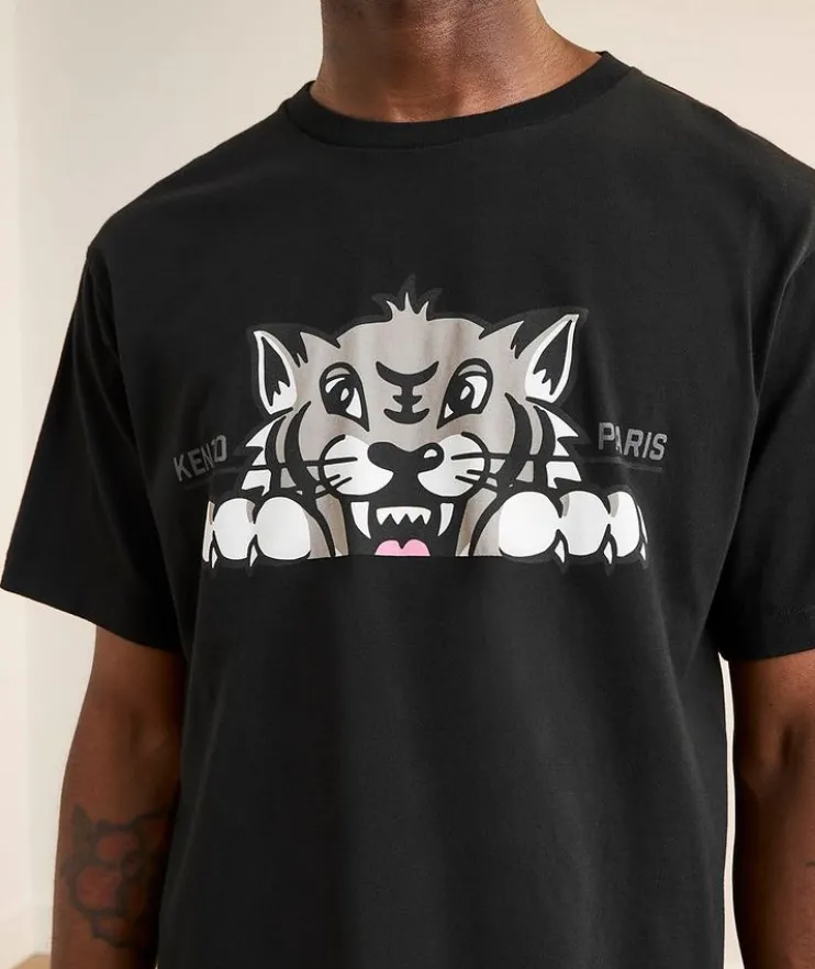 Happy Tiger Cotton T-Shirt