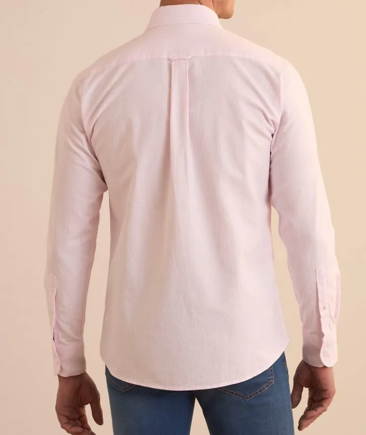 Harrison Striped Cotton Oxford Shirt