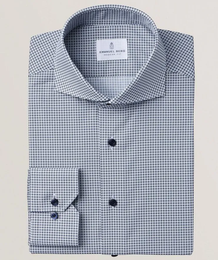 Harvard Geometric Luxury Dress Shirt