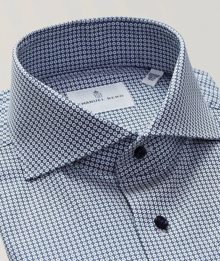 Harvard Geometric Luxury Dress Shirt
