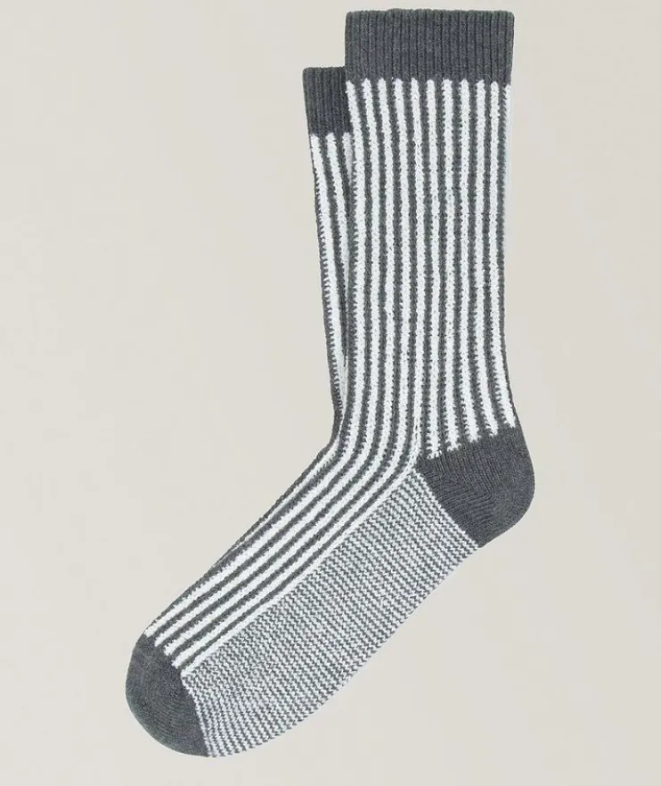 Hawi Cotton-Blend Striped Socks