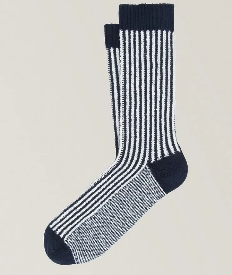 Hawi Cotton-Blend Striped Socks
