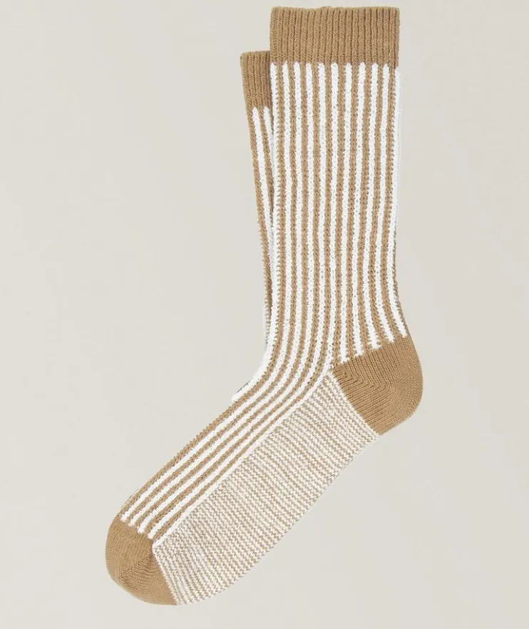Hawi Cotton-Blend Striped Socks
