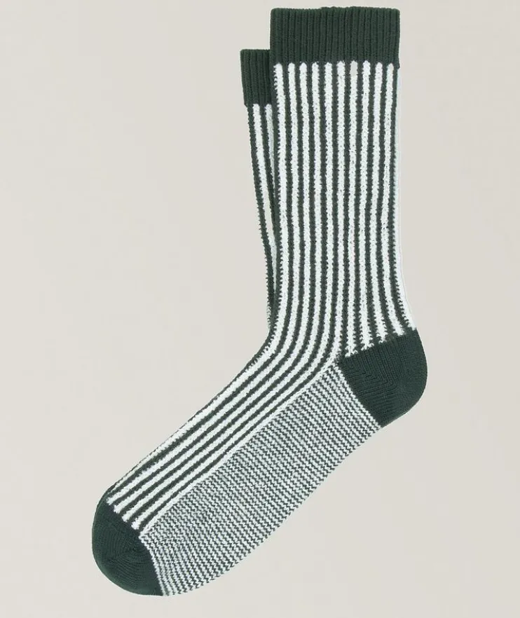 Hawi Cotton-Blend Striped Socks