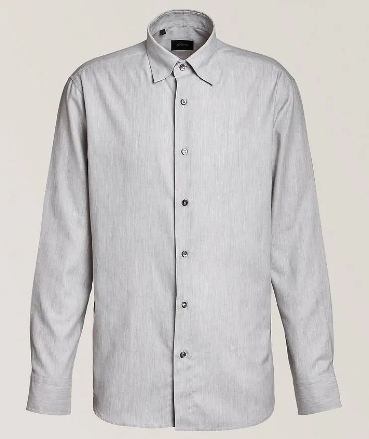 Herringbone Brushed Cotton Shirt