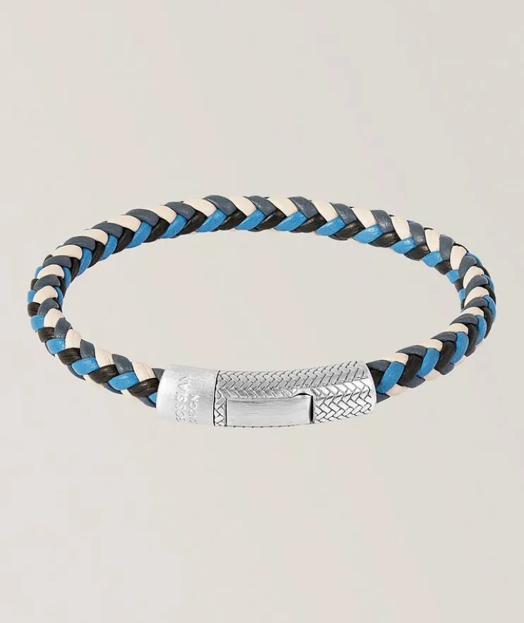 Herringbone Click Multi-Pelle Bracelet