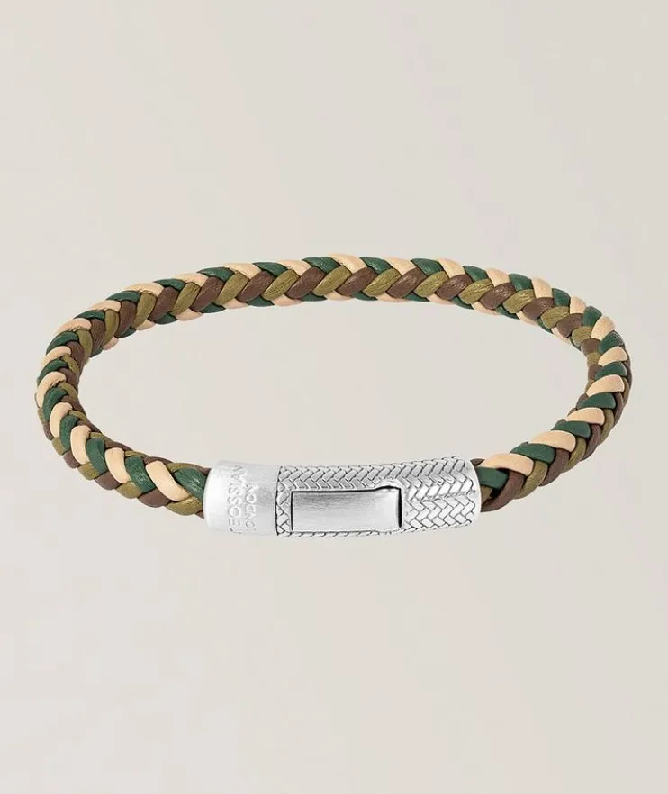 Herringbone Click Multi-Pelle Bracelet