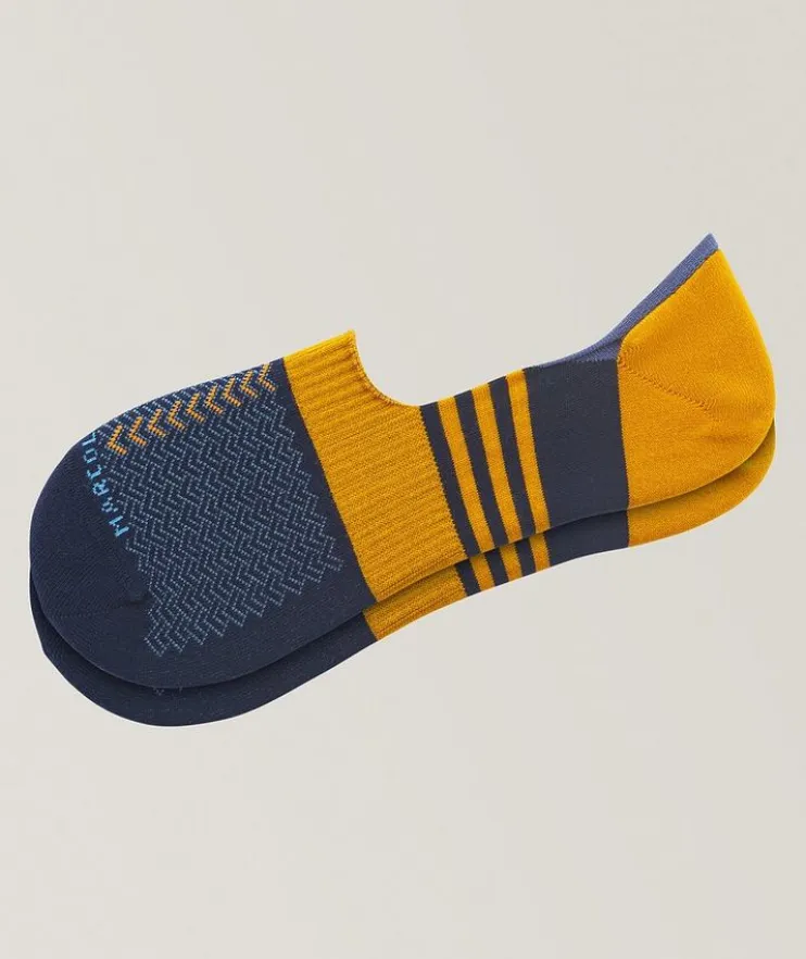 Herringbone Invisible Touch Cotton-Blend Socks