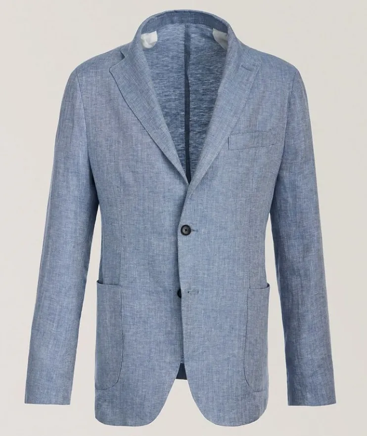 Herringbone Linen Sport Jacket