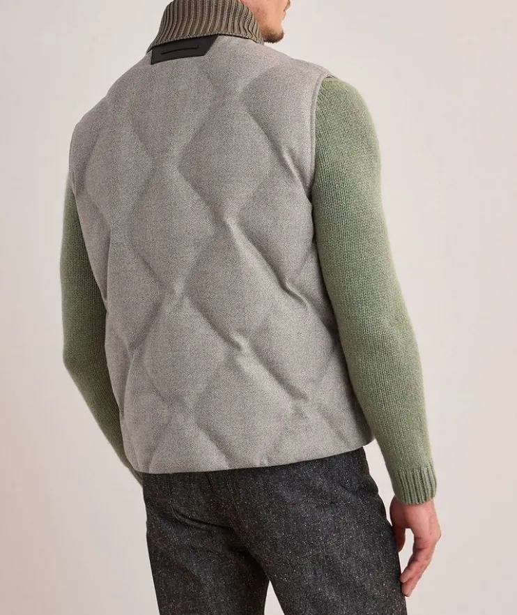 Herringbone Quilted Puffer Vest