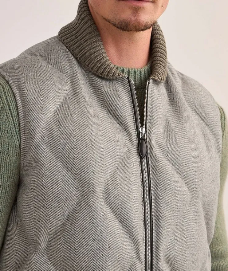 Herringbone Quilted Puffer Vest