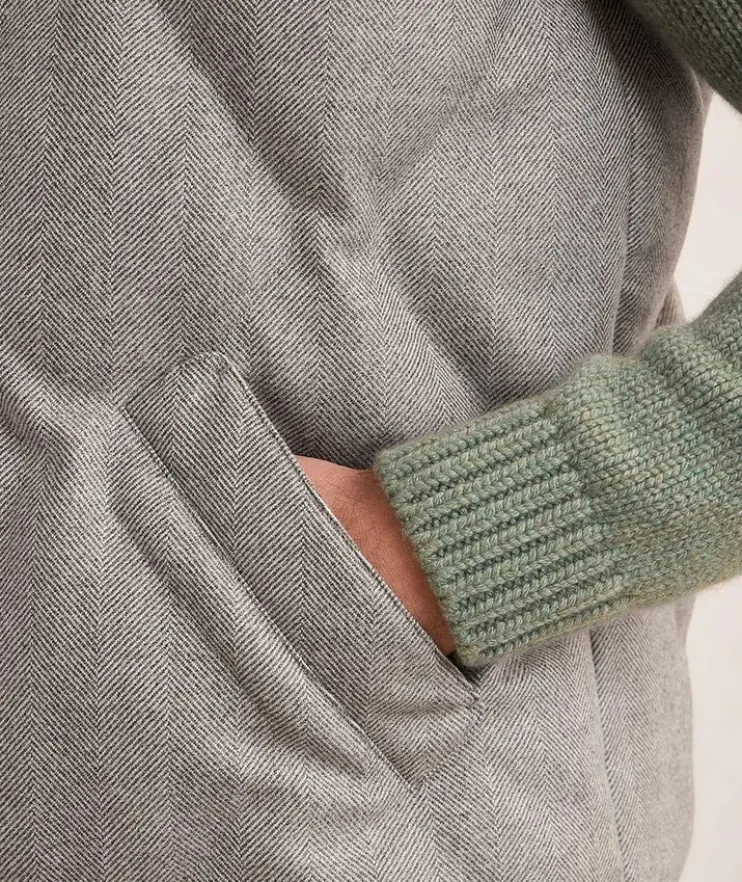 Herringbone Quilted Puffer Vest