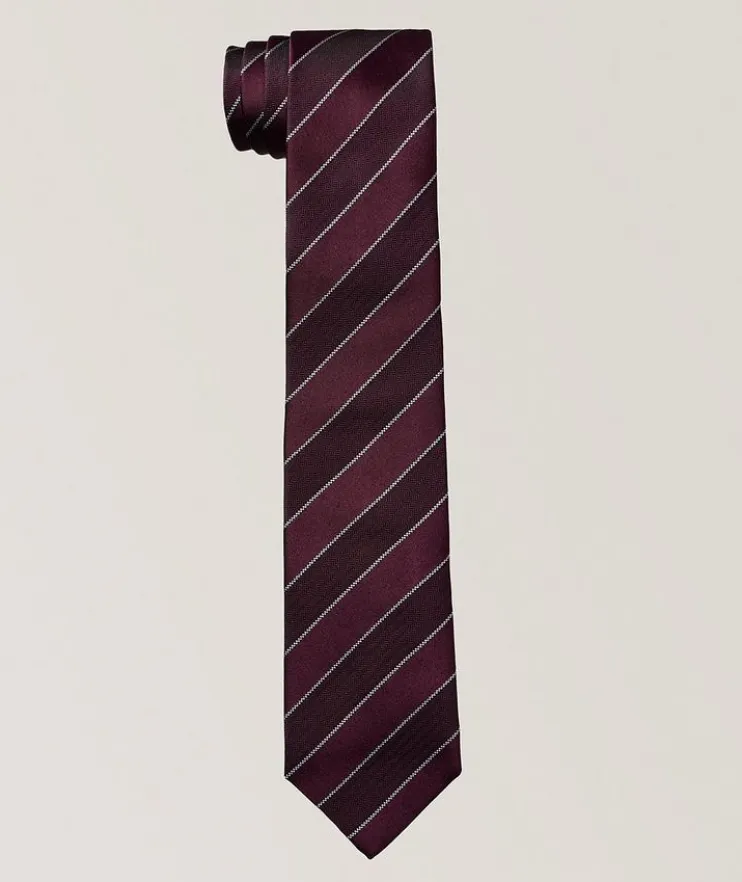 Herringbone Stripe Silk Tie