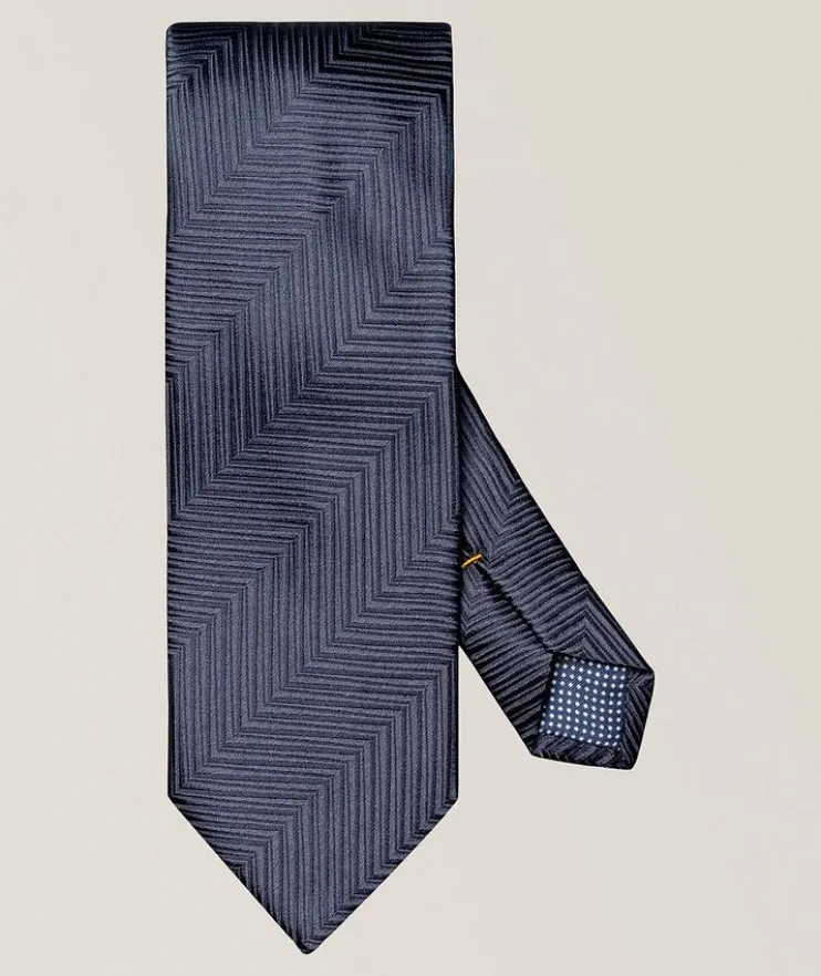 Herringbone Woven Silk Tie