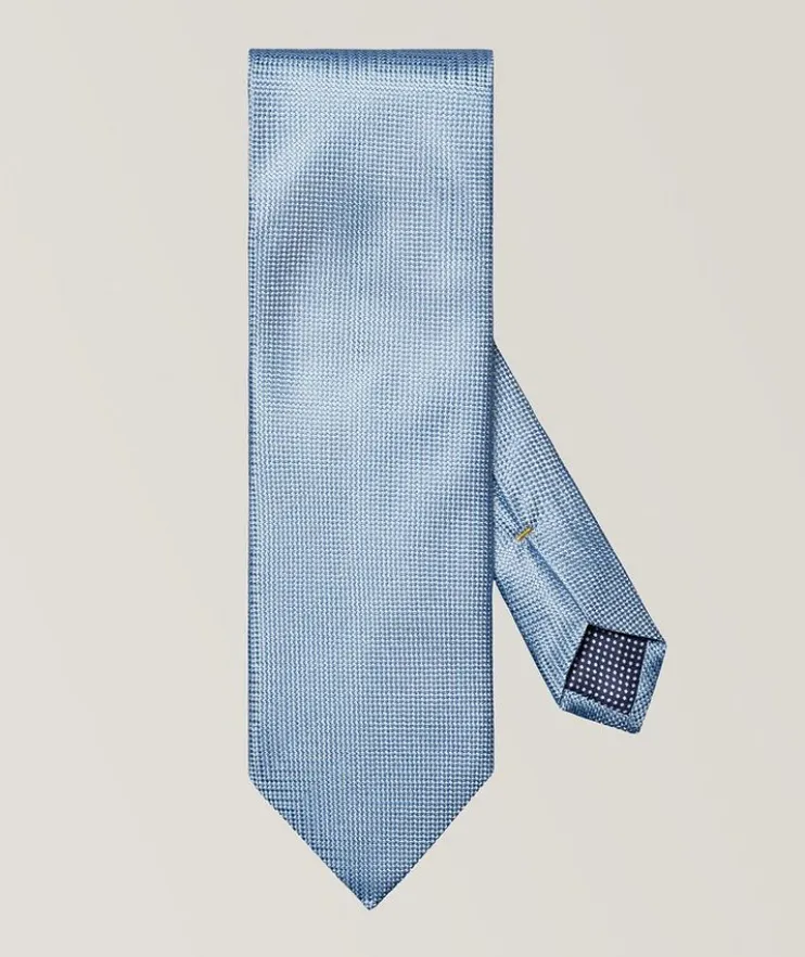 Herringbone Woven Silk Tie