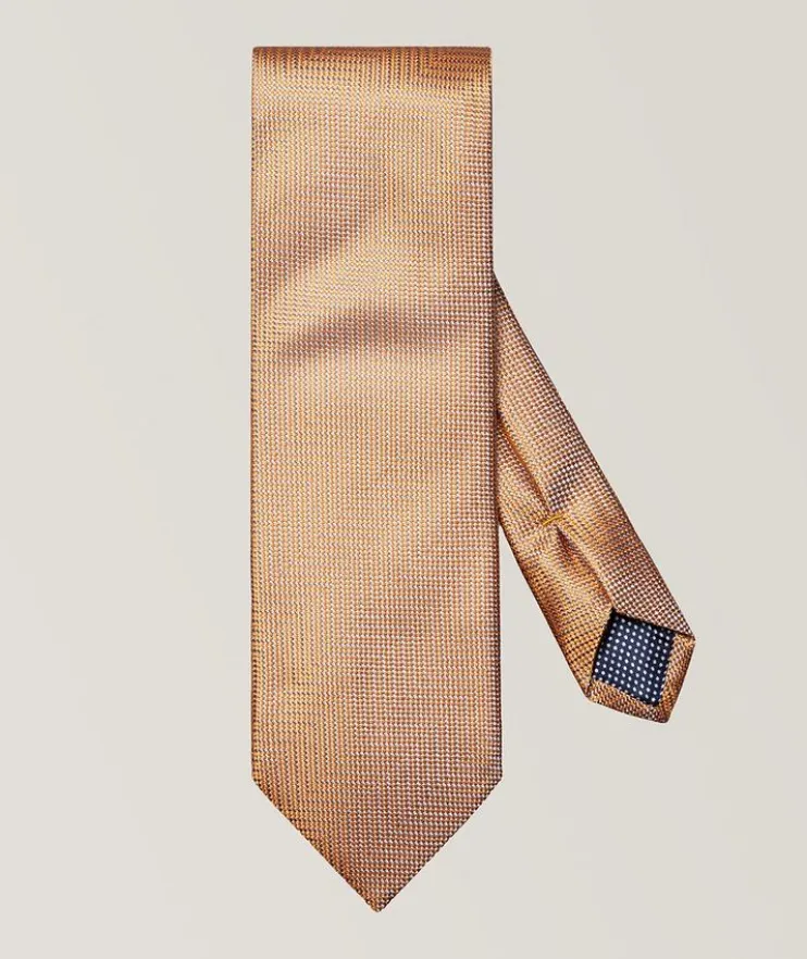 Herringbone Woven Silk Tie