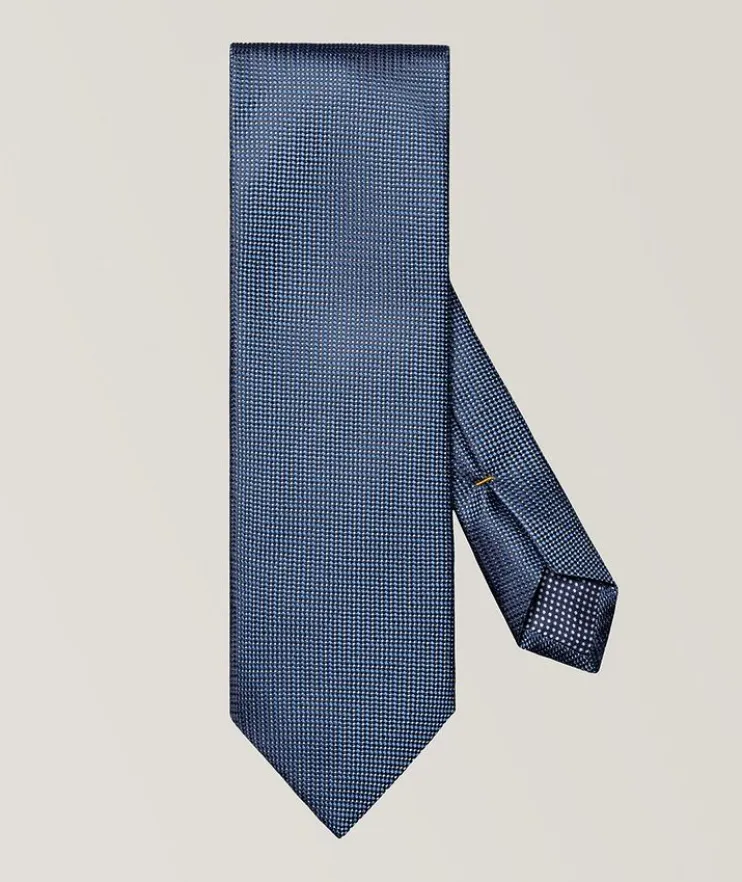 Herringbone Woven Silk Tie