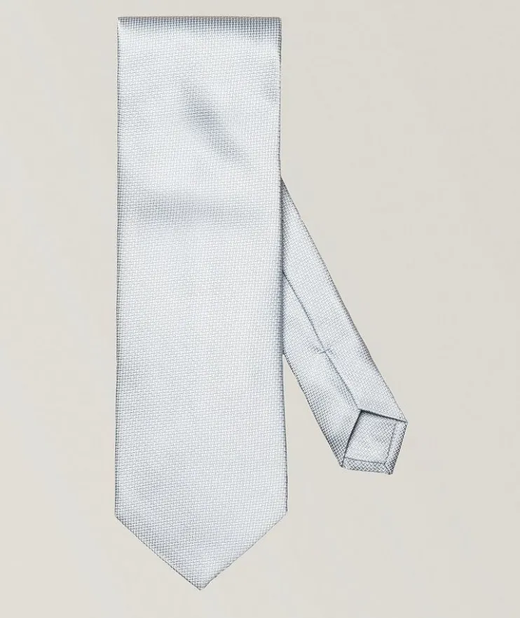 Herringbone Woven Silk Tie