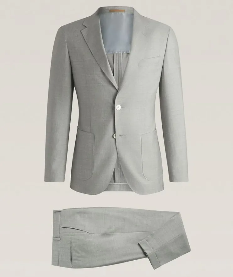 Heston Slim-Fit Wool-Silk Suit