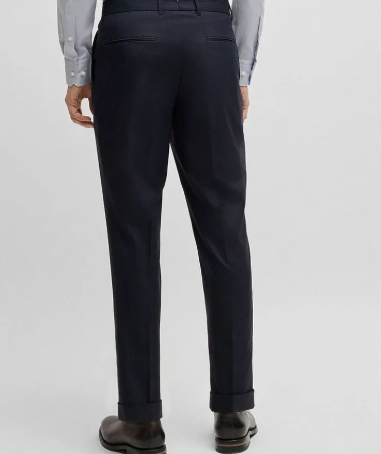 Heston Vertical Stripe Stretch-Wool Suit