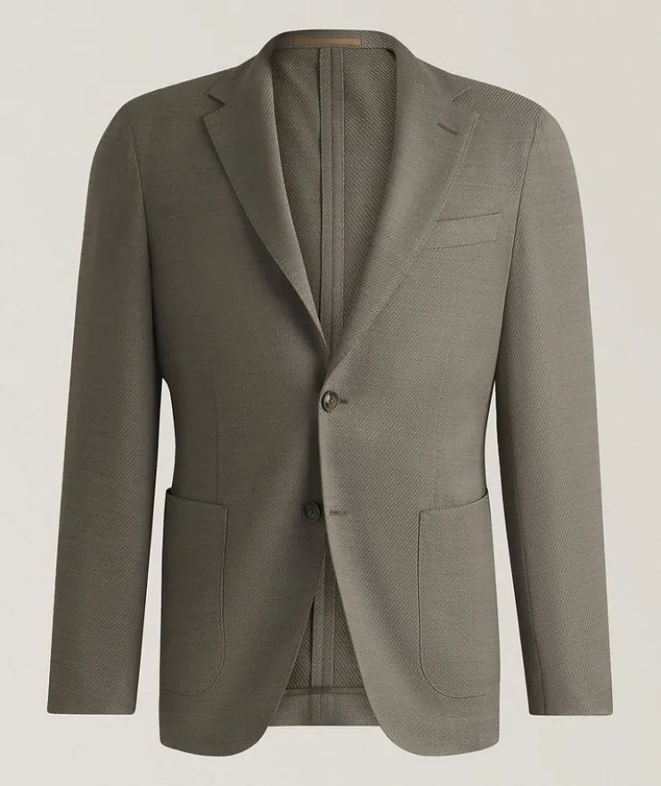 Heston Wool-Blend Performance Sport Jacket