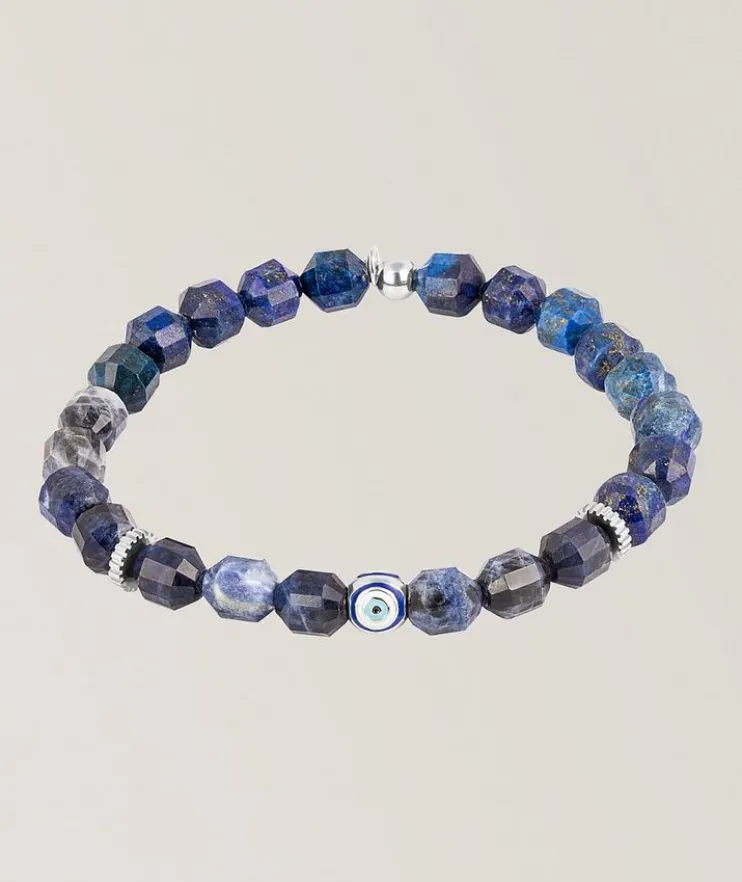 Hexade Evil Eye Bead Bracelet
