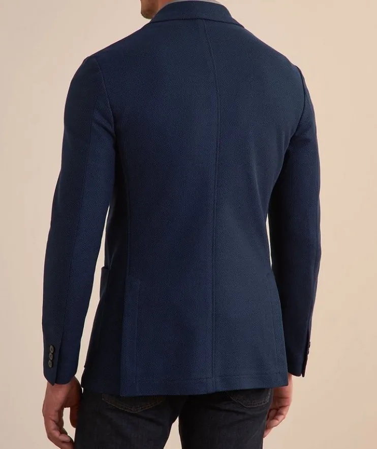 Honeycomb Jersey Knit Sport Jacket